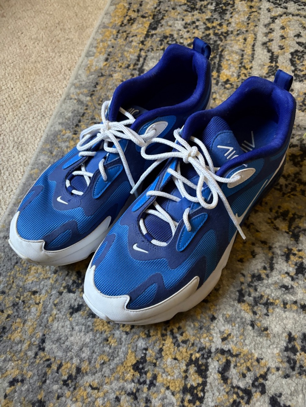 Nike Royal Blue and White Running Sneakers